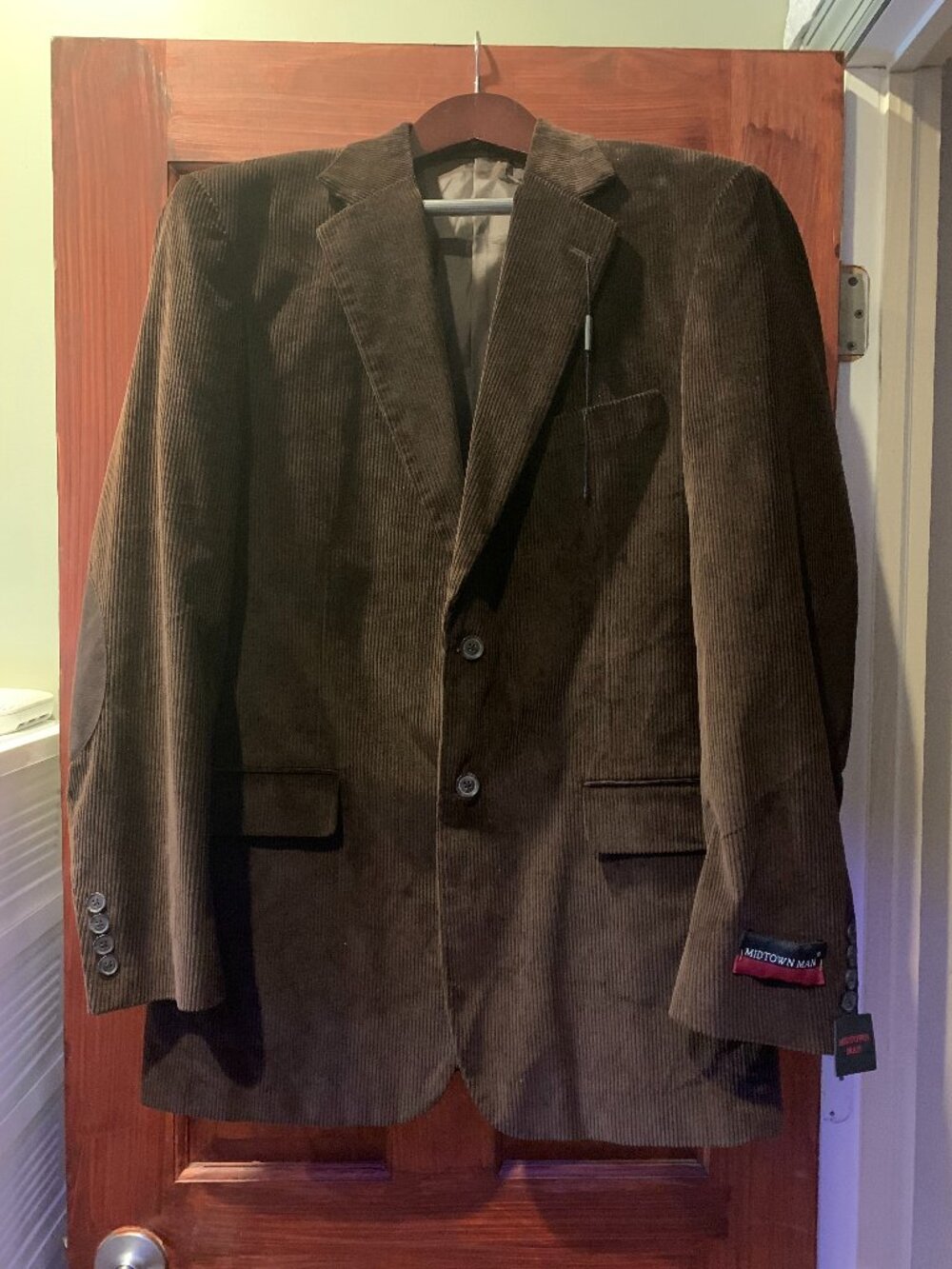 NWOT Men's Brown Corduroy Jacket Blazer